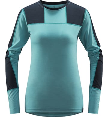 Natural Blend Tech Crew Neck Women Tarn Blue/Frost Blue