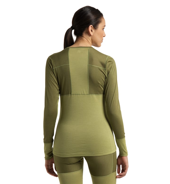 Natural Blend Tech Crew Neck Women Olive Green/Thyme Green Natural Blend Tech Crew Neck Women Olive Green/Thyme Green