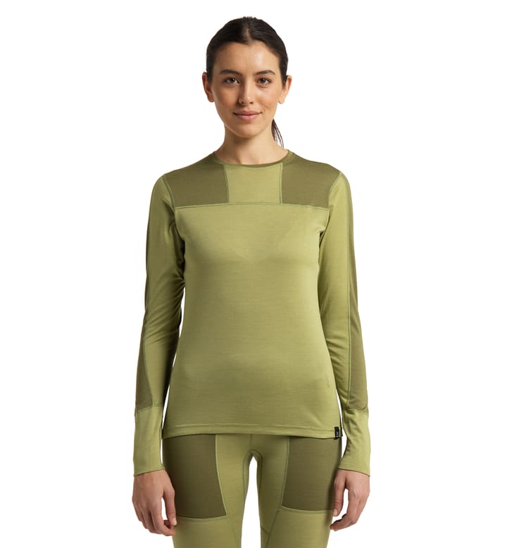 Natural Blend Tech Crew Neck Women Olive Green/Thyme Green Natural Blend Tech Crew Neck Women Olive Green/Thyme Green