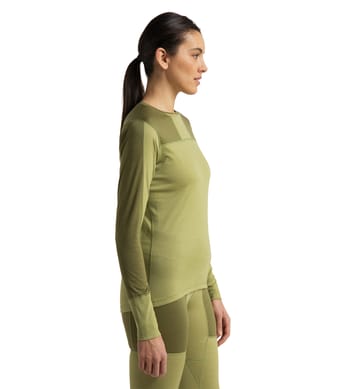 Natural Blend Tech Crew Neck Women Olive Green/Thyme Green