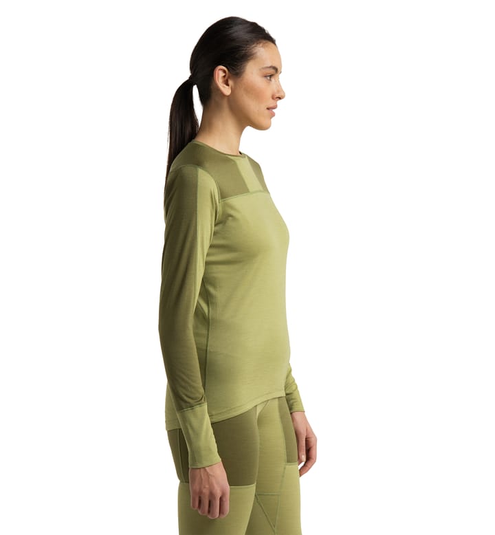 Natural Blend Tech Crew Neck Women Olive Green/Thyme Green Natural Blend Tech Crew Neck Women Olive Green/Thyme Green