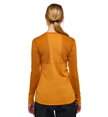 Natural Blend Tech Crew Neck Women Desert Yellow/Golden Brown