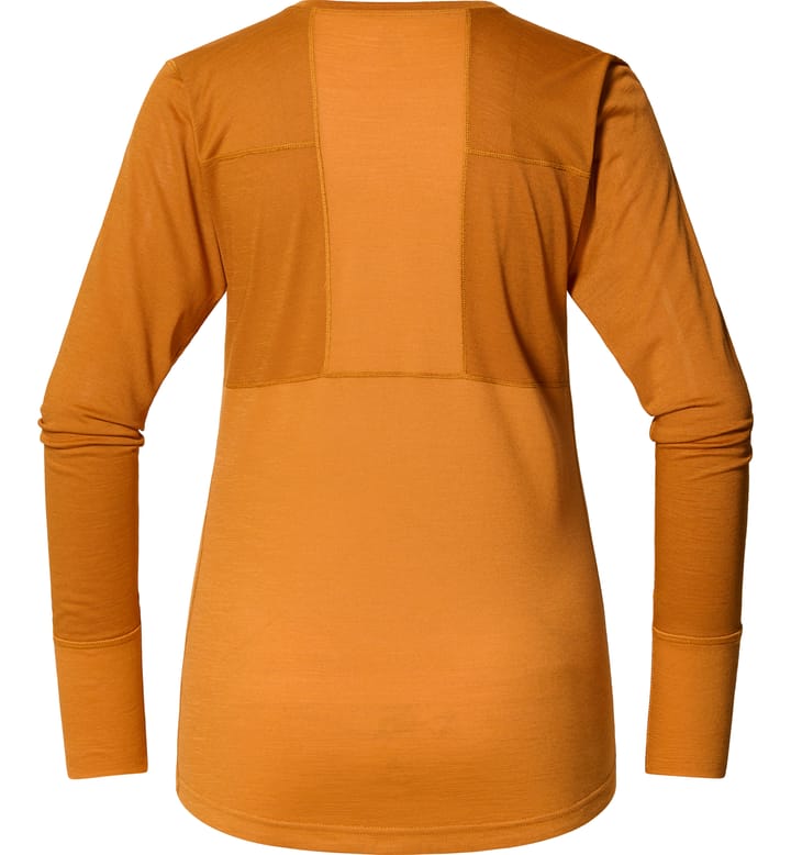 Natural Blend Tech Crew Neck Women Desert Yellow/Golden Brown