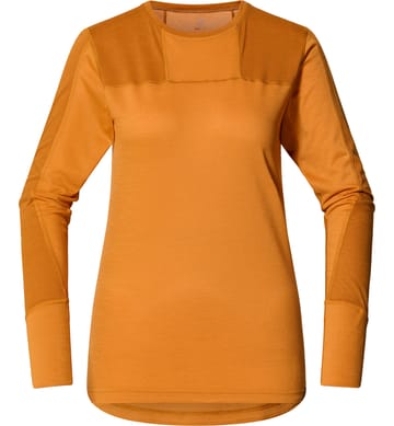 Natural Blend Tech Crew Neck Women Desert Yellow/Golden Brown