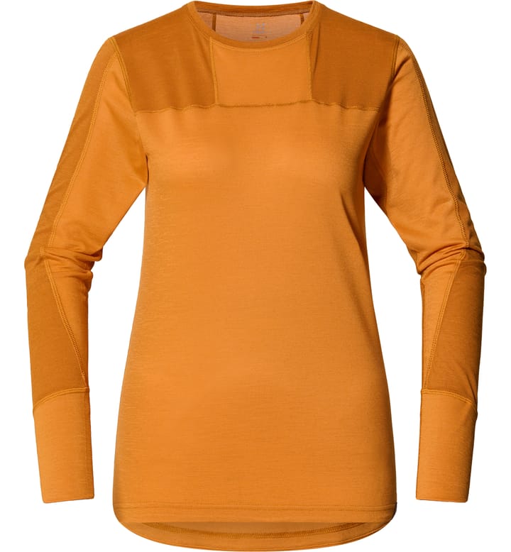 Natural Blend Tech Crew Neck Women Desert Yellow/Golden Brown