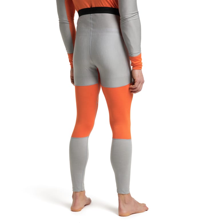 Natural Blend Tech Long Johns Men Concrete/Flame Orange Natural Blend Tech Long Johns Men Concrete/Flame Orange