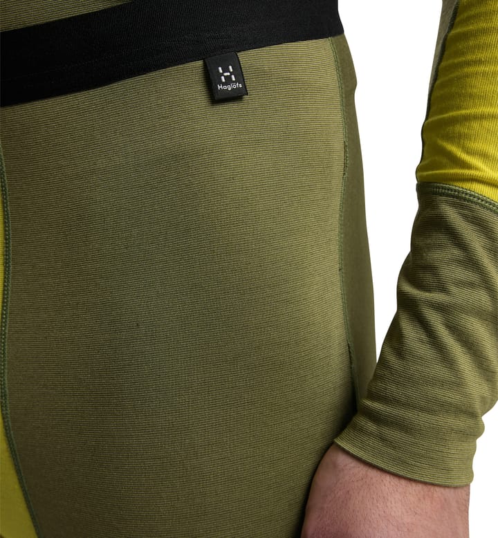 Natural Blend Tech Long Johns Men Olive Green/Aurora