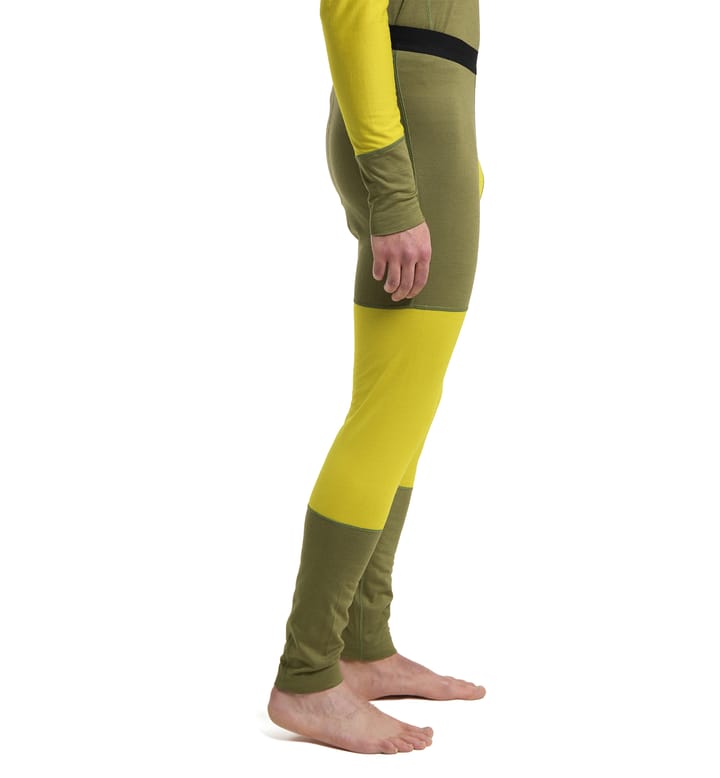 Natural Blend Tech Long Johns Men Olive Green/Aurora