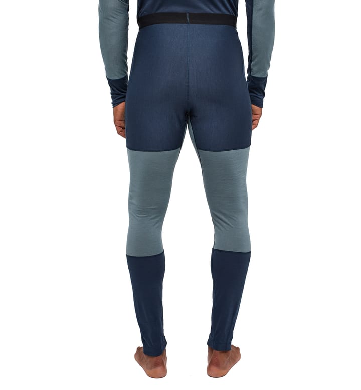 Natural Blend Tech Long Johns Men Tarn Blue/Steel Blue