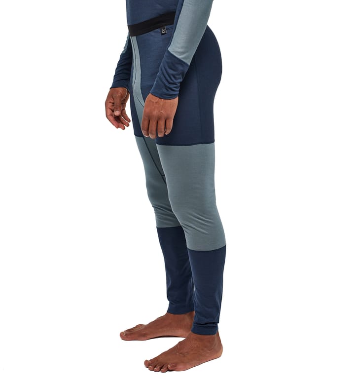 Natural Blend Tech Long Johns Men Tarn Blue/Steel Blue