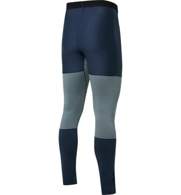 Natural Blend Tech Long Johns Men Tarn Blue/Steel Blue