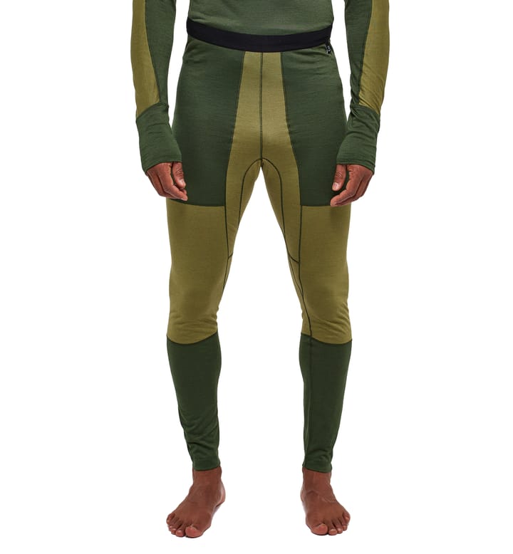 Natural Blend Tech Long Johns Men Seaweed Green/Olive Green