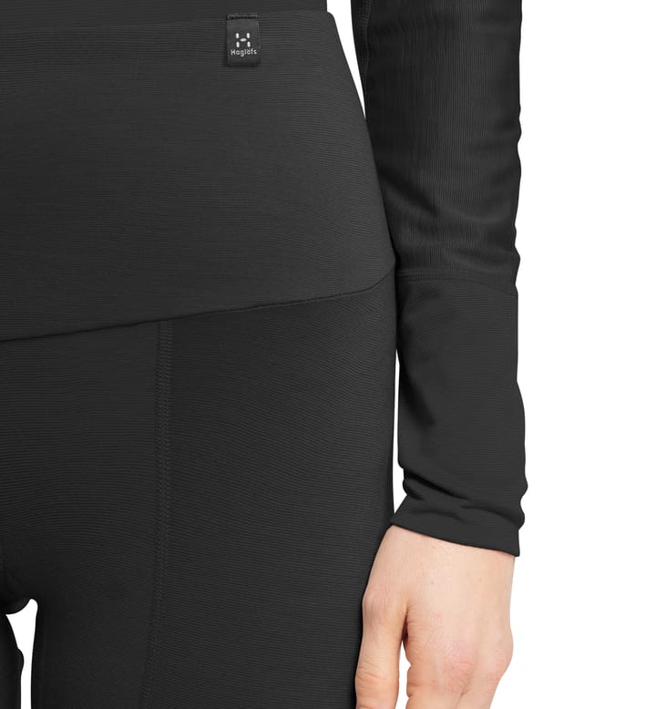 Natural Blend Tech Long Johns Women True Black