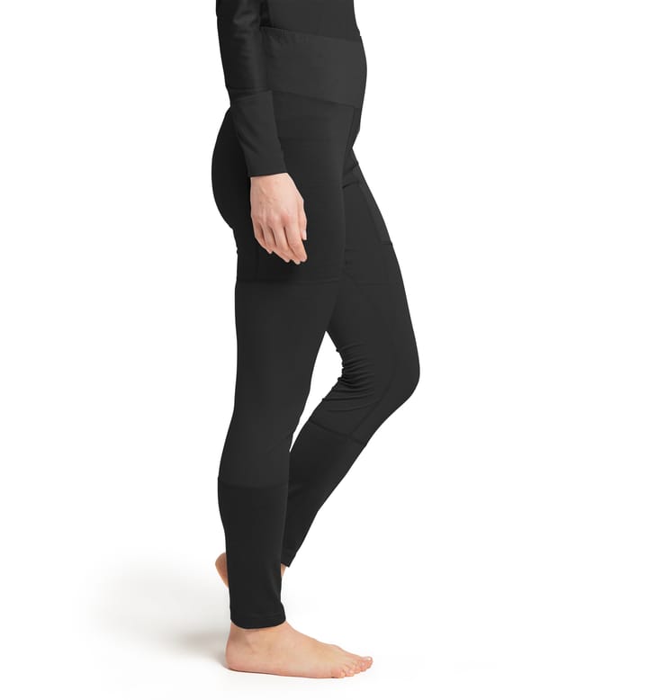 Natural Blend Tech Long Johns Women True Black