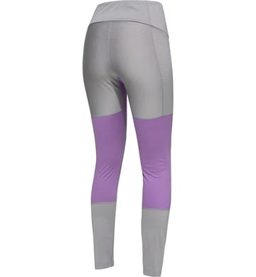 Natural Blend Tech Long Johns Women Concrete/Purple Ice