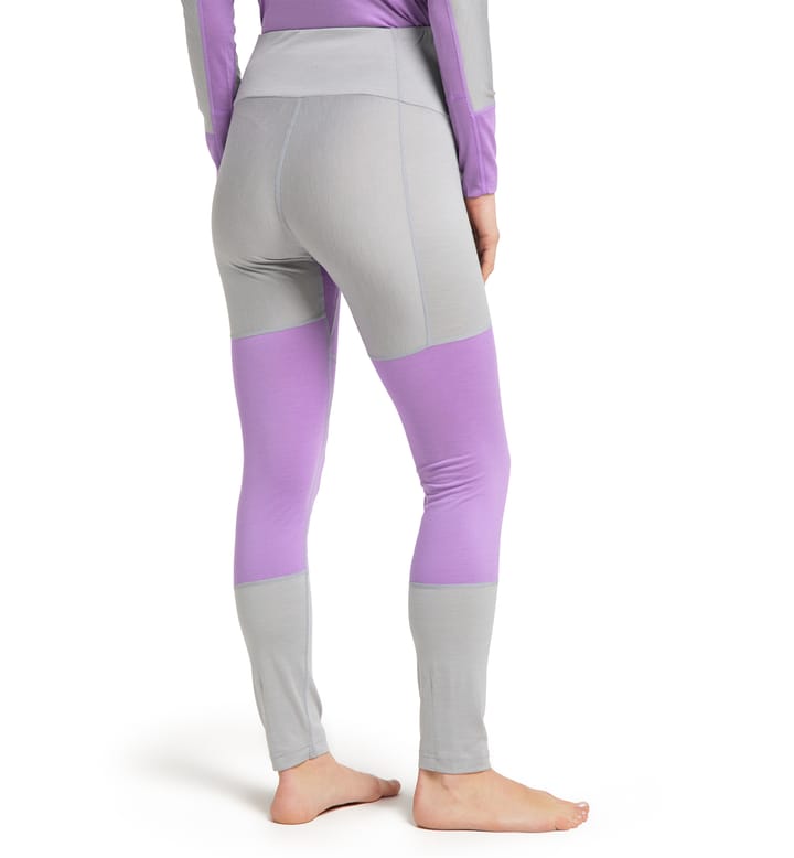 Natural Blend Tech Long Johns Women Concrete/Purple Ice