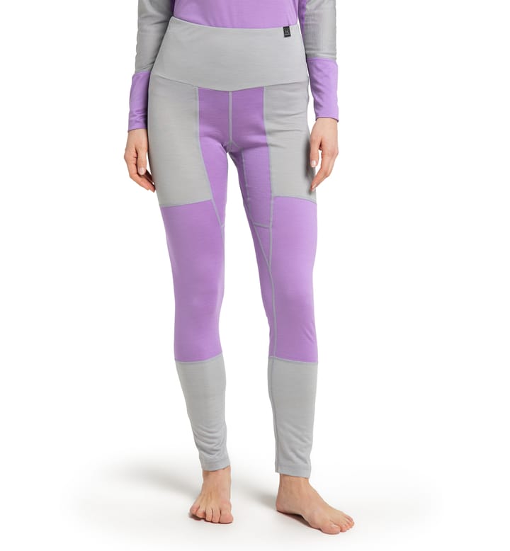 Natural Blend Tech Long Johns Women Concrete/Purple Ice