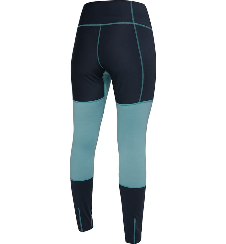 Natural Blend Tech Long Johns Women Tarn Blue/Frost Blue Natural Blend Tech Long Johns Women Tarn Blue/Frost Blue