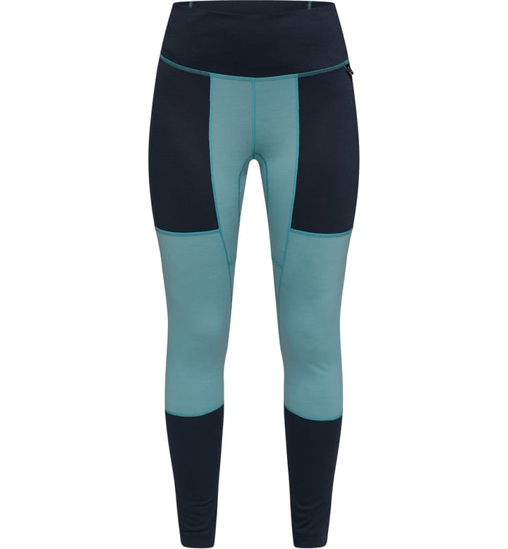 Natural Blend Tech Long Johns Women Tarn Blue/Frost Blue Natural Blend Tech Long Johns Women Tarn Blue/Frost Blue