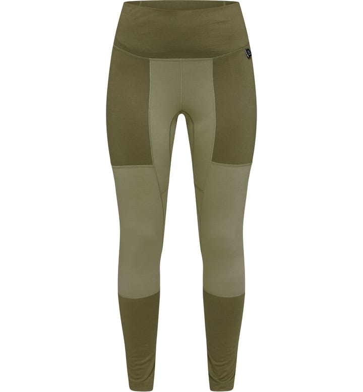 Natural Blend Tech Long Johns Women Olive Green/Thyme Green