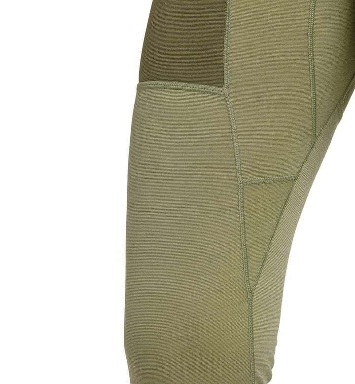 Natural Blend Tech Long Johns Women Olive Green/Thyme Green