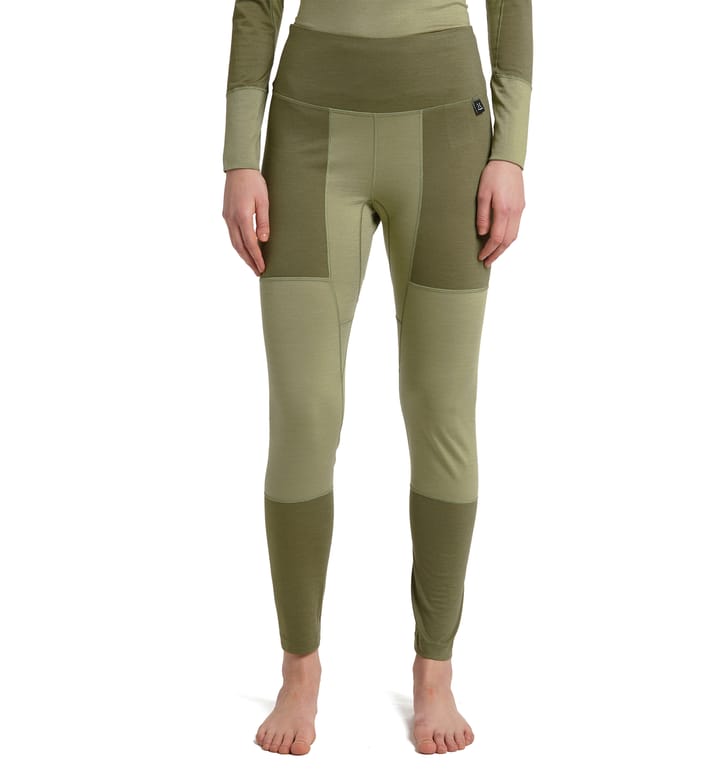 Natural Blend Tech Long Johns Women Olive Green/Thyme Green Natural Blend Tech Long Johns Women Olive Green/Thyme Green