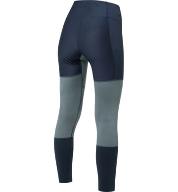 Natural Blend Tech Long Johns Women Steel Blue/Tarn Blue