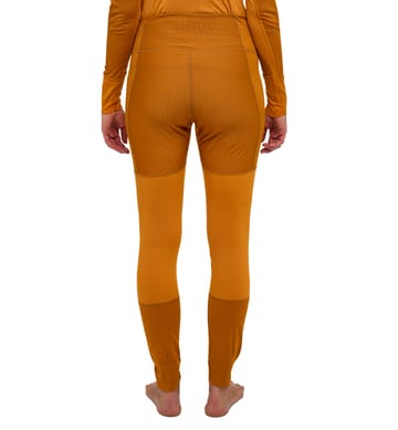 Natural Blend Tech Long Johns Women Desert Yellow/Golden Brown