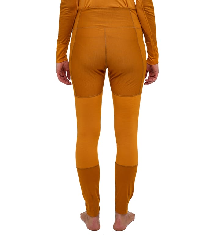 Natural Blend Tech Long Johns Women Desert Yellow/Golden Brown