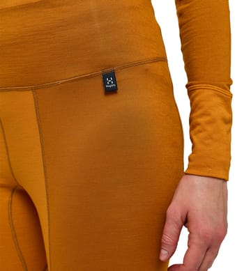 Natural Blend Tech Long Johns Women Desert Yellow/Golden Brown