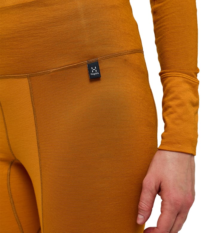 Natural Blend Tech Long Johns Women Desert Yellow/Golden Brown