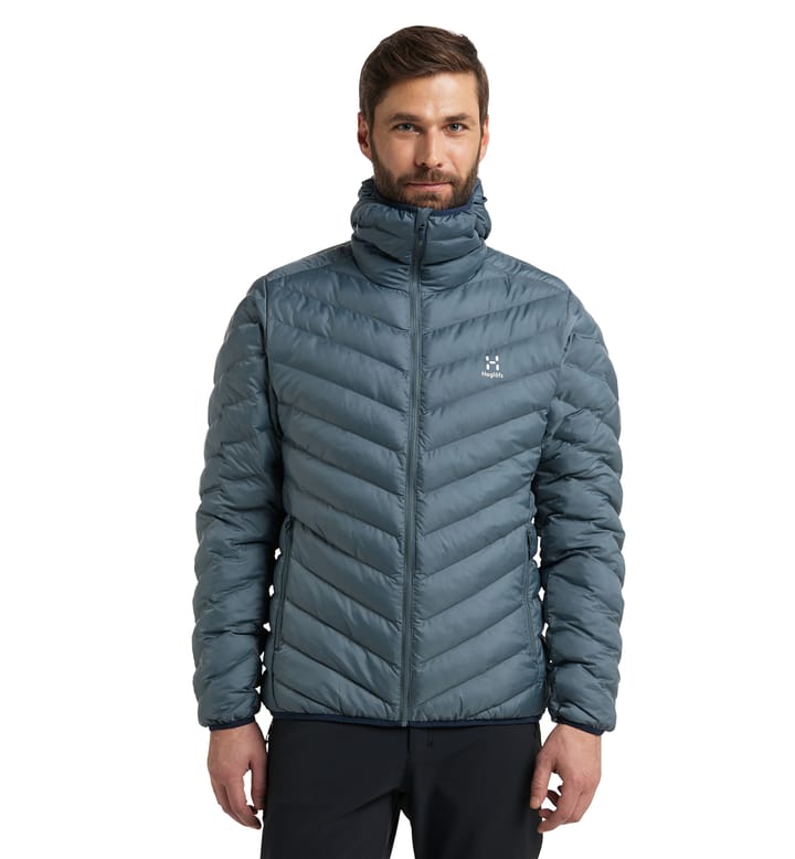 Särna Mimic Hood Men | Steel Blue | Activities | Insulated jackets ...