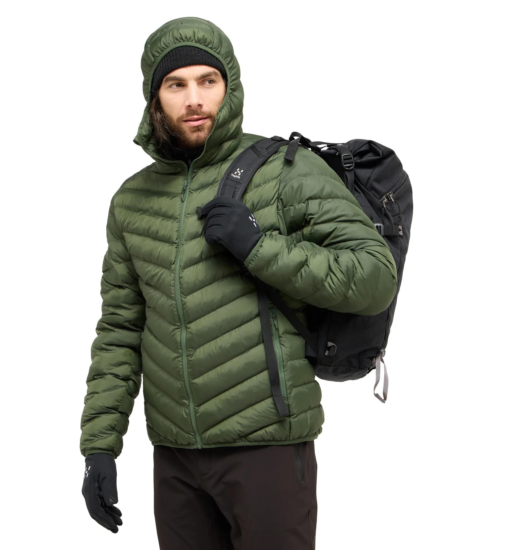 Särna Mimic Hood Men Seaweed Green