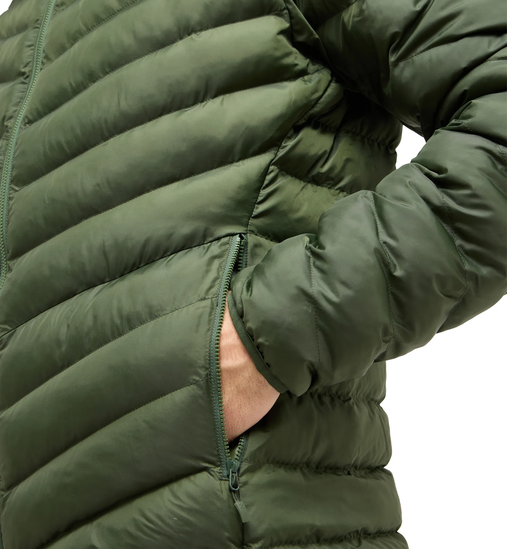 Särna Mimic Hood Men Seaweed Green