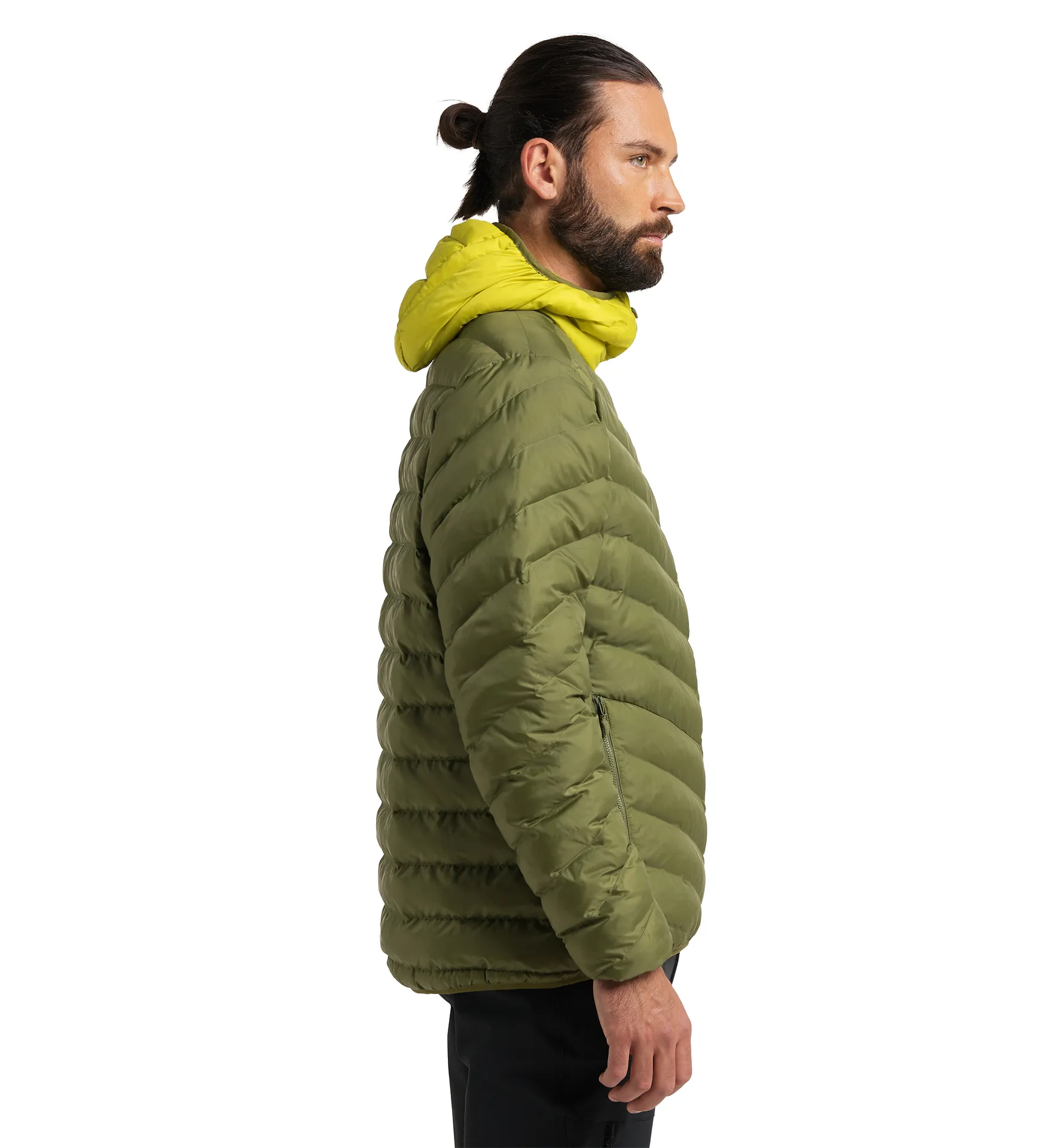 Särna Mimic Hood Men Olive Green/Aurora