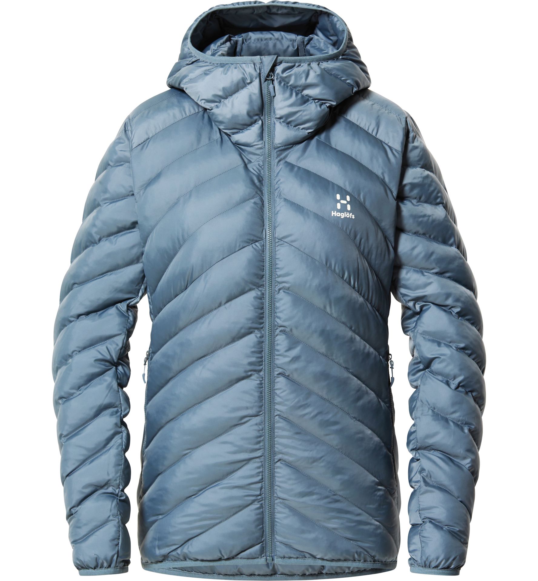 Särna Mimic Hood Women Steel Blue