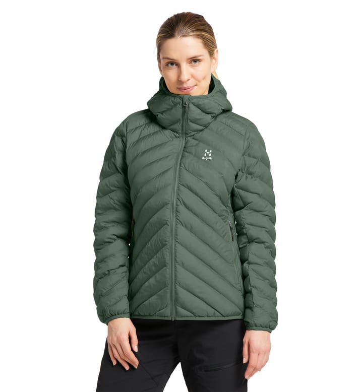 Särna Mimic Hood Women Fjell Green