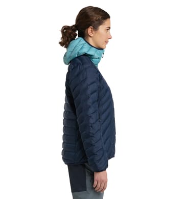 Särna Mimic Hood Women Tarn Blue/Frost Blue