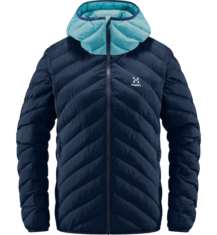 Särna Mimic Hood Women Tarn Blue/Frost Blue