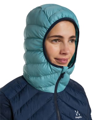 Särna Mimic Hood Women Tarn Blue/Frost Blue