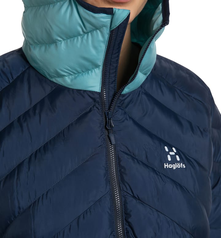 Särna Mimic Hood Women Tarn Blue/Frost Blue