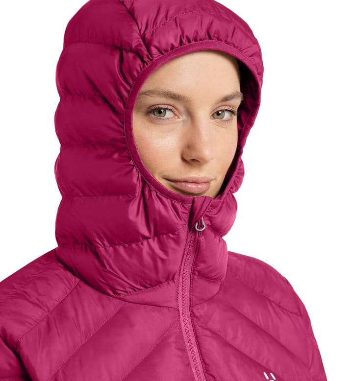 Särna Mimic Hood Women Deep Pink