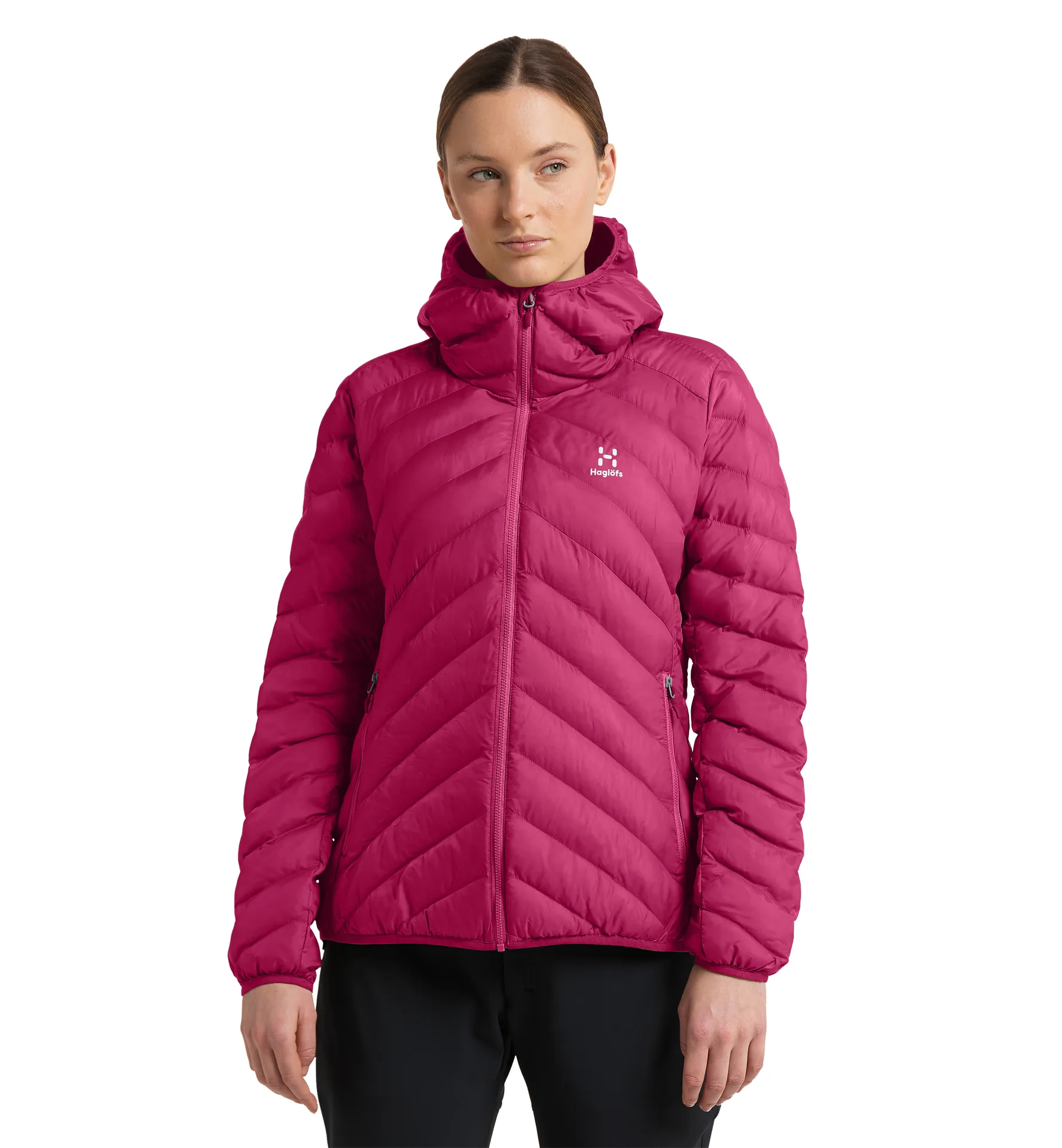Särna Mimic Hood Women Deep Pink