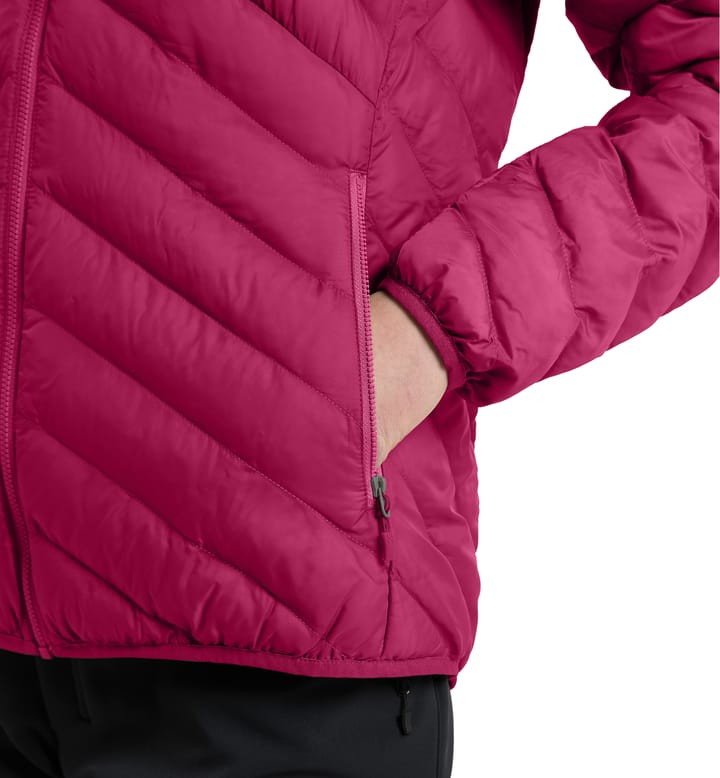 Särna Mimic Hood Women Deep Pink