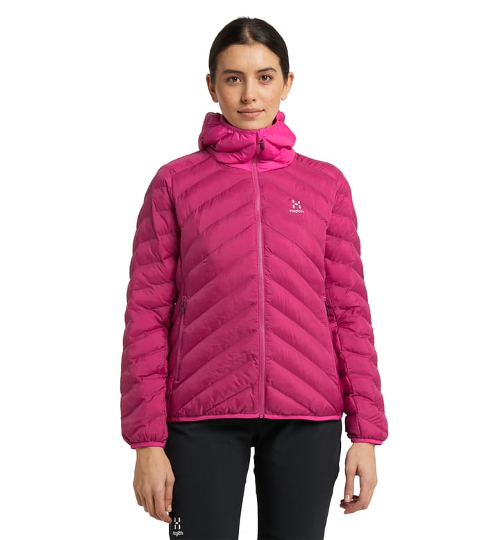 Särna Mimic Hood Women Deep Pink/Ultra Pink