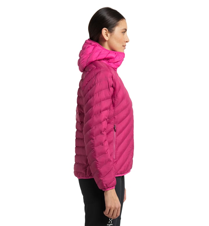 Särna Mimic Hood Women Deep Pink/Ultra Pink