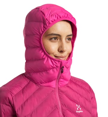 Särna Mimic Hood Women Deep Pink/Ultra Pink