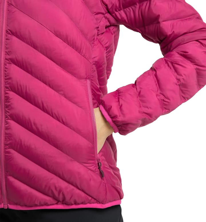 Särna Mimic Hood Women Deep Pink/Ultra Pink