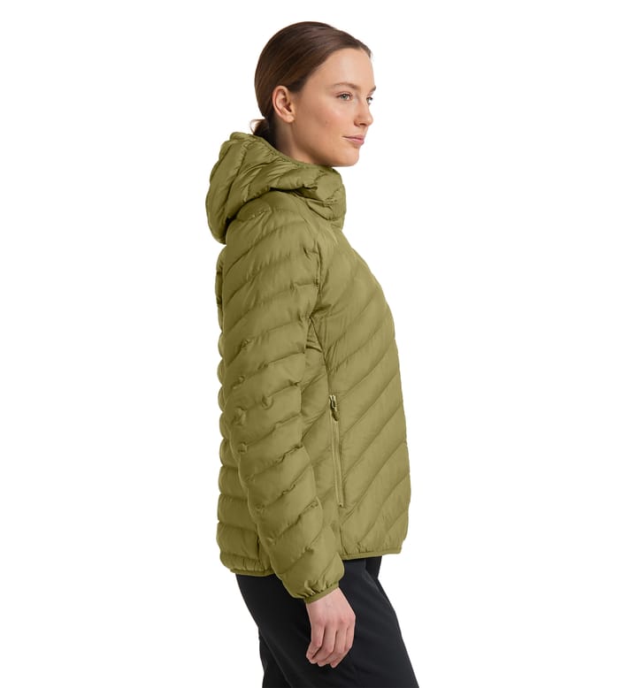 Särna Mimic Hood Women Olive Green