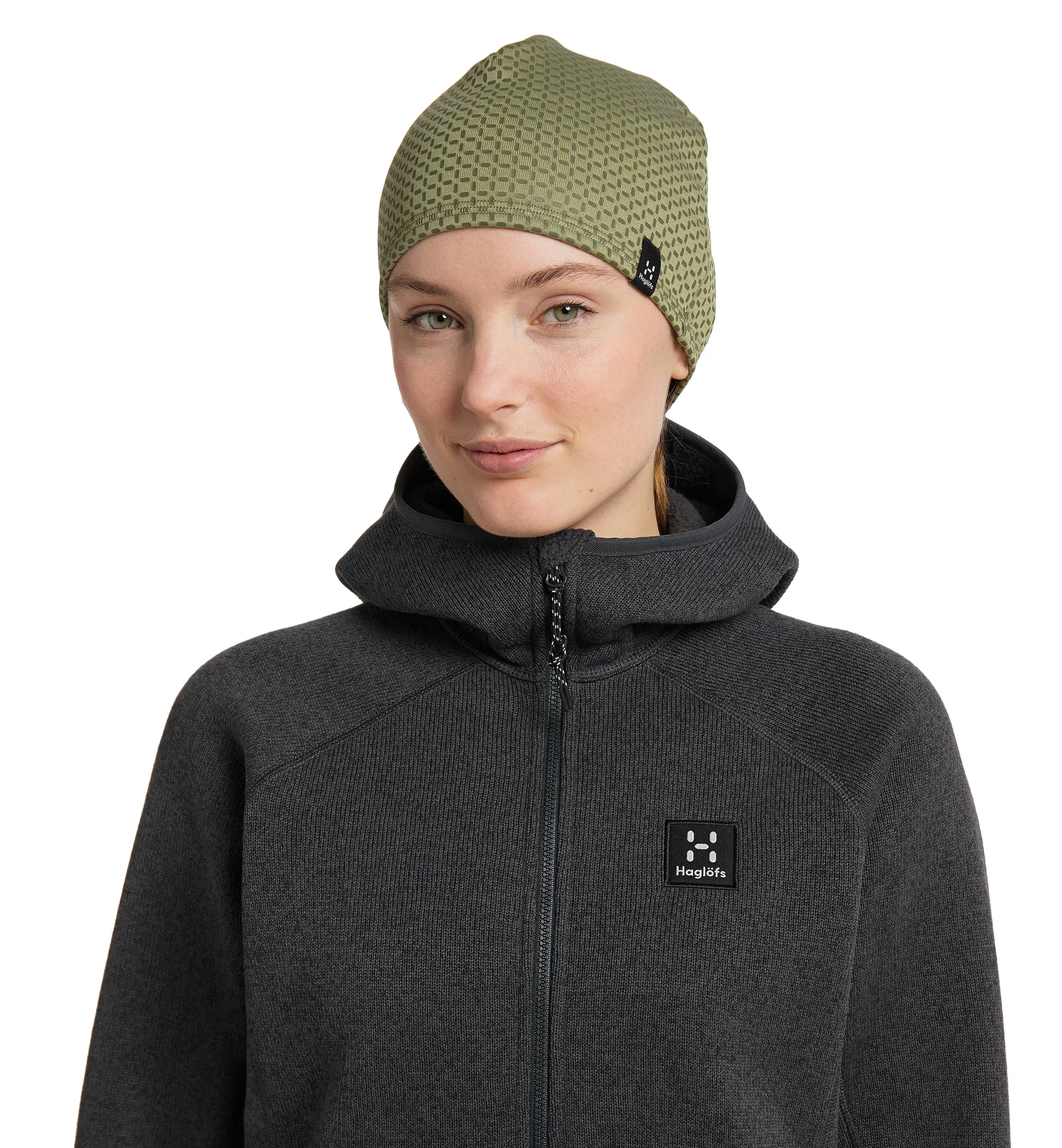 Fanatic Print Beanie Thyme Green/Olive Green